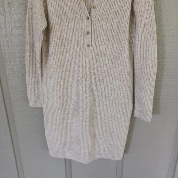 Treasure And Bond Polo Sweater Dress Size XXS Women Preppy Long Sleeve Stretch - Picture 4 of 13